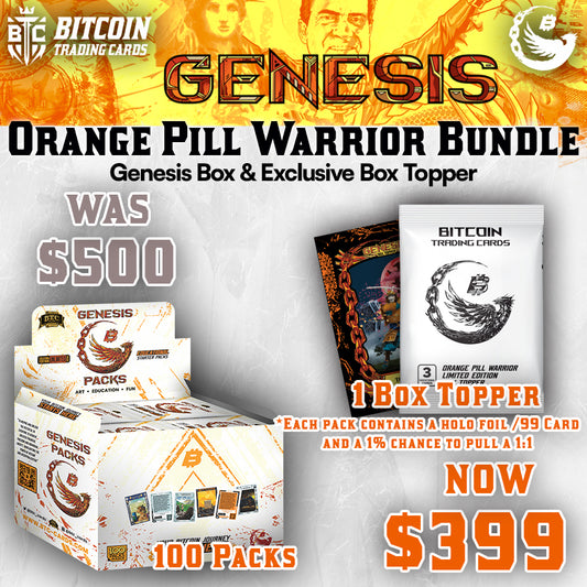 Orange Pill Warrior Bundle: Genesis Box + Exclusive Box Topper
